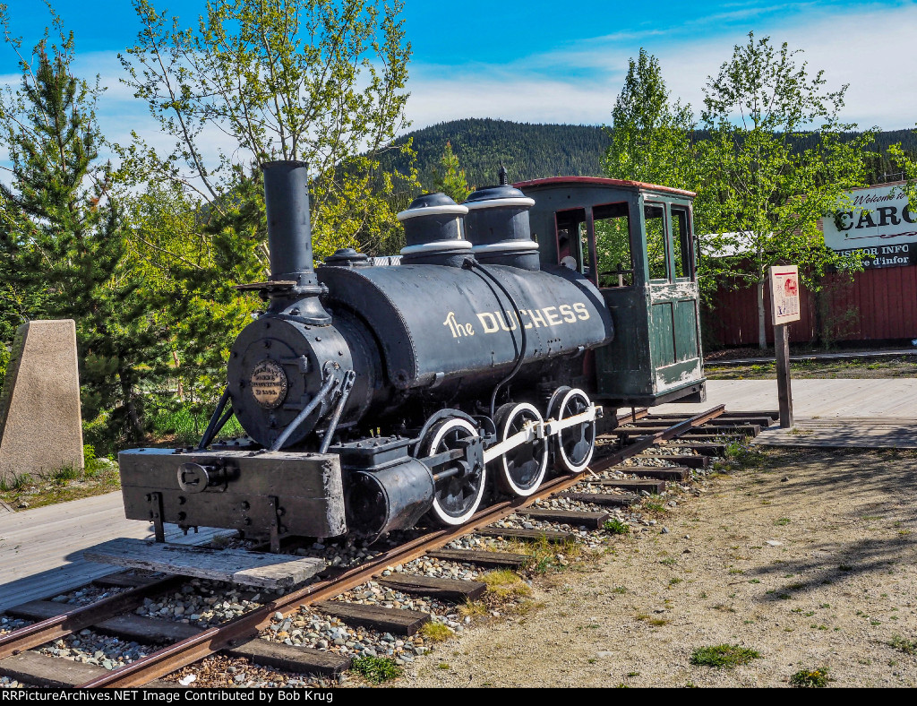 WPYR DUCHESS on static display in the Yukon town of Carcross